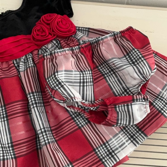 Baby Toddler Girl Classic Christmas Holiday Dress Size 12 Months - Picture 5 of 8